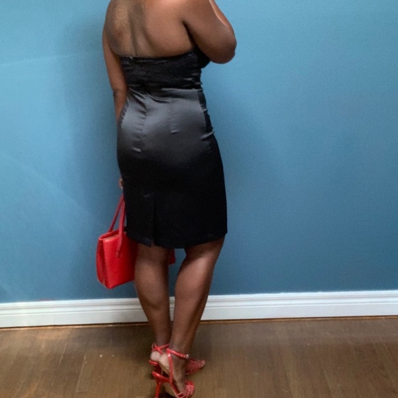 Sexy Silk Strapless Slip Dress - Picture 3 of 6